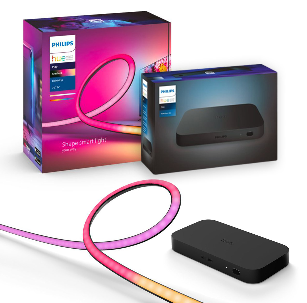 Ambilight комплект - Philips Hue Play Gradient + Sync Box HDMI для ...