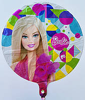 Фольгированный шарик КНР 18" (45 см) Круг Кукла Барби