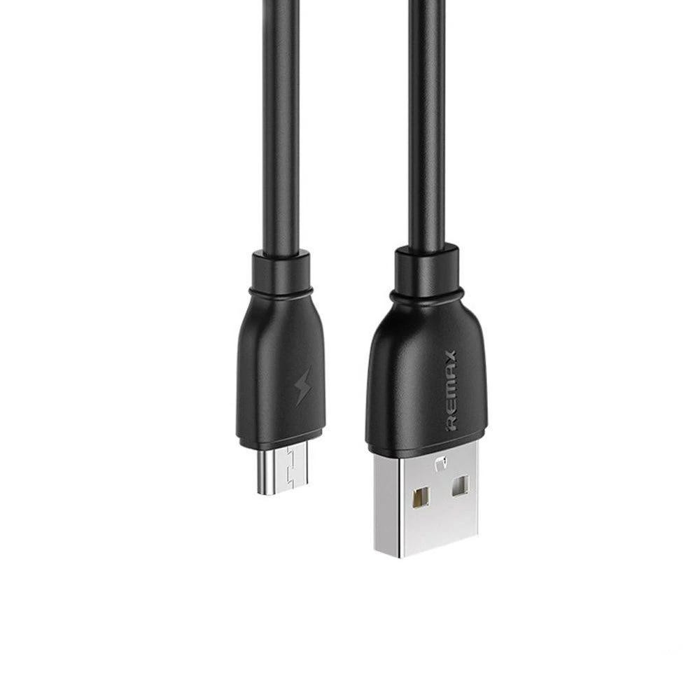 Кабель для телефона REMAX Micro USB 1M 2.4A Чорний, фото 1