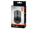 Мишка REAL-EL RM-207 USB чорна УЦІНКА, фото 2
