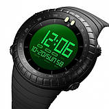 Чоловічий спортивний наручний годинник Skmei Ribas (black), фото 6