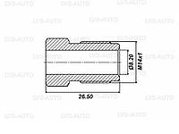 Штуцер (гайка дожимная) Atiker метал M14-D8 (OC.512)