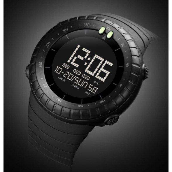 Чоловічий спортивний кварцовий годинник Skmei Ribas (чорний), фото 1