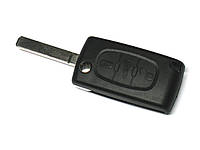 Корпус ключа Peugeot 207 307 308 407 607 пежо на 3 кнопки. ВАЖНО, БАТАРЕЙКА НА ПЛАТЕ