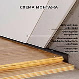 Плінтус прихованого монтажу алюмінієвий ALU-S3015 Фарбований, фото 4