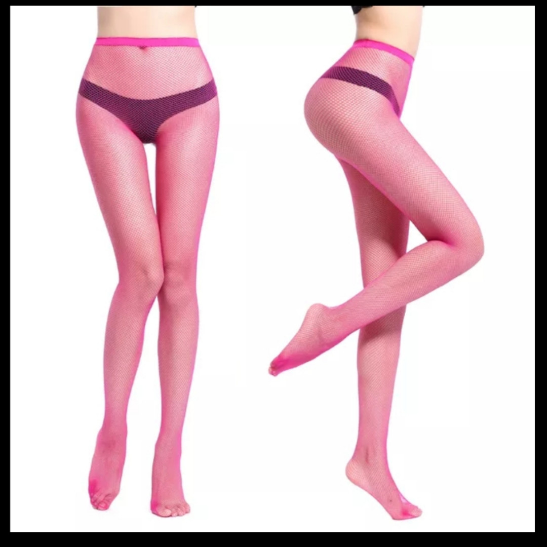 Неоновые розовые колготки в сеточку (ID#1667454430), цена: 200 ...