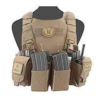 Плитоноска CPC PCR Covert Plate Carrier від Warrior Assault Systems з підсумками та нагрудником