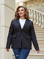 Демисезонная Куртка Пиджак женская стеганная Ткань плащевка + синтепон 100 Размеры 50-52 54-56 58-60