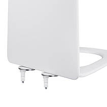 Сидіння для унітаза Qtap Kalao з мікроліфтом 345х445х45 мм Slim Duroplast,Quick relase, фото 4