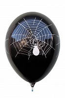 Кулька 12"/30 "Павук" латексна на Хелловін, Шарик воздушный "Паук" резиновый на хэллоуин