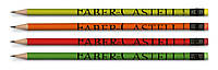 Карандаш чернографитный с ластиком Faber-Castell (НВ, кругл. корпус разные цвета, цветн. ластик) 112700