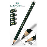 Набір чорнографітних олівців 6 шт CASTELL 9000 Faber-Castell (в метал. пеналі, 8В-НВ), 119063, фото 5