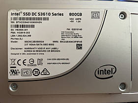 SSD Intel DC S3610 Series 800GB 2.5" SATAIII MLC (SSDSC2BX800G4)