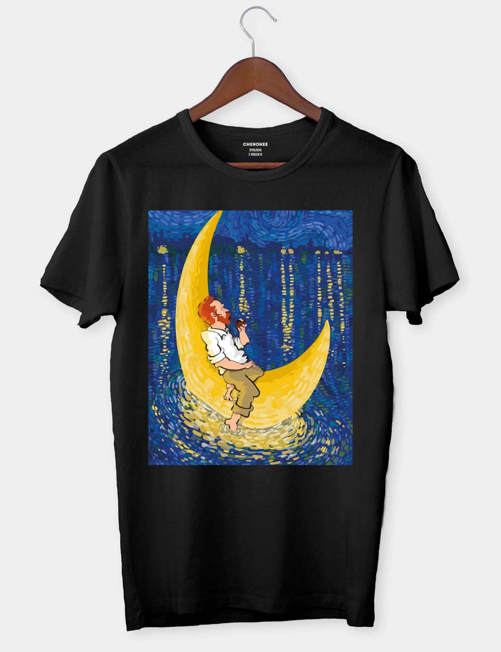 Чоловіча футболка "Van Gogh moon"