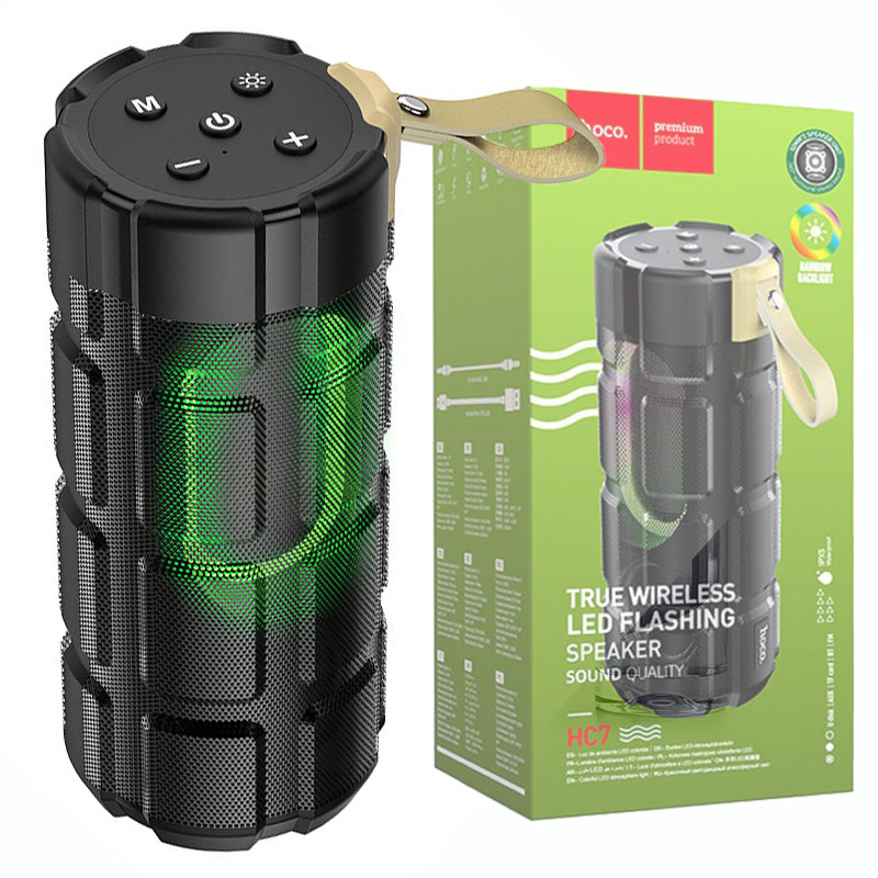 Портативна колонка Hoco HC7 Original Pleasant Sports Bluetooth180x75x75мм, Бездротова колонка, Чорний