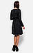 Ангорове жіноче плаття-міді, чорне, фото 4