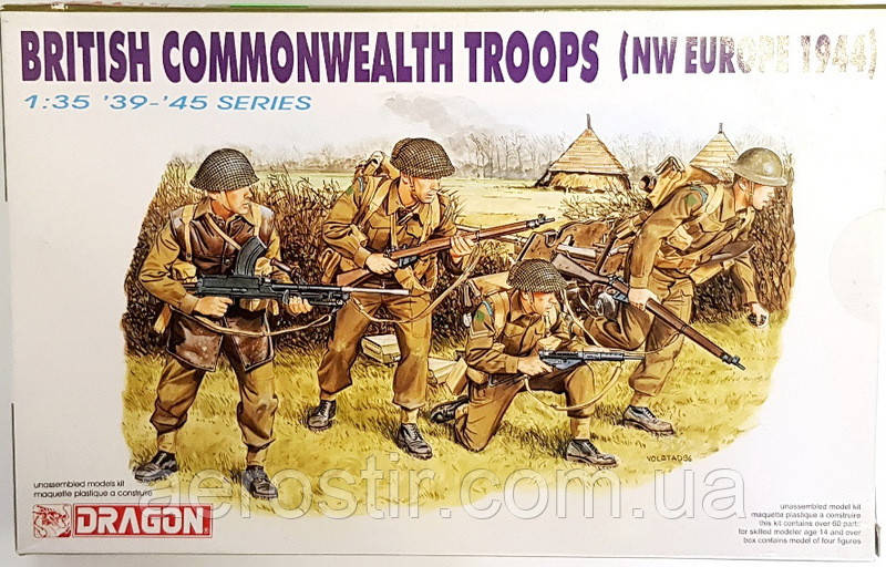 BRITISH COMMONWEALTH TROOPS (NW EUROPE 1944) 1/35 Dragon 6055, фото 1