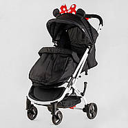 Коляска прогулькова дитяча JOY Elegans A-1295 рама алюмінієва, футкавер, підстаканик, фото 7