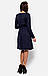 Ангорове жіноче плаття-міді, темно-синє, фото 4