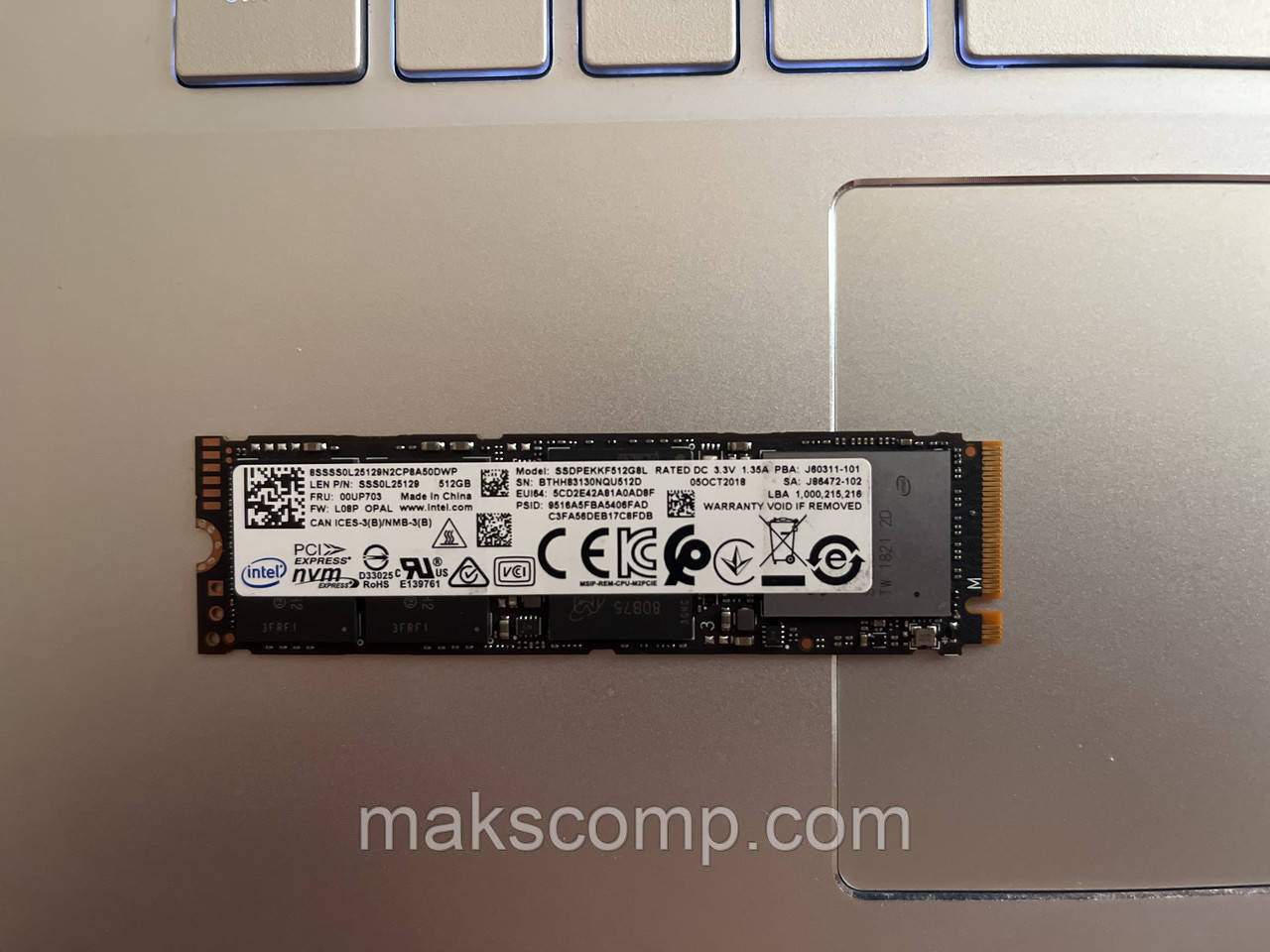 SSD Intel Pro 7600p 512Gb m.2 NVMe PCIe SSDPEKK512G8L