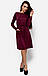 Ангорове жіноче плаття-міді, марсала, фото 3