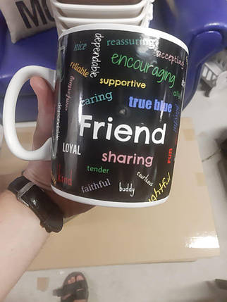 Великий кухоль Гігант Friend 900 мл Уцінка, фото 1