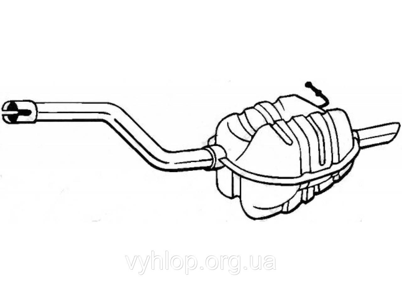 Глушник Шкода Октавія (Skoda Octavia) 04-08 (220-003) Bosal
