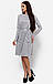 Ангорове жіноче плаття-міді, сіре, фото 2