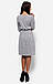 Ангорове жіноче плаття-міді, сіре, фото 4