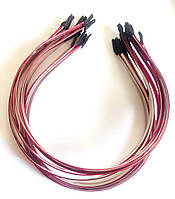 Основа для обруча Finding Металевий з атласною стрічкою Бордовий 7 мм