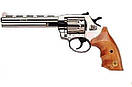 Револьвер ALFA 461, нікель, дерев'яна ручка, фото 2