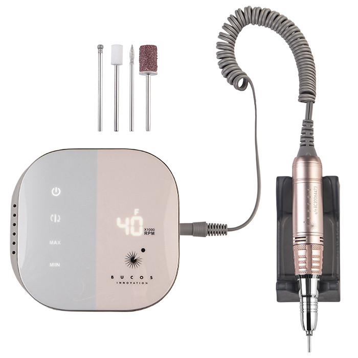 Фрезер для манікюру Bucos Nail Drill X1 PRO BLUSH PINK, рожевий