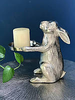 Статуэтка кролик со свечой