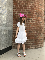 Ошатне дитяче плаття для дівчинки TIFFOSI Португалія 10027384 Білий.Топ!