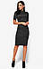 Жіноче приталене плаття-гольф, чорне, фото 3