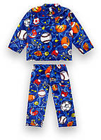 Пижама детская теплая хлопковая для мальчика GABBI KS-21-63-1 Синий на рост 80 (13088)