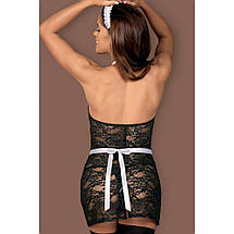 Комплект еротичної білизни OBSESSIVE SERVGIRL костюм покоївки S/M L/XL, фото 5