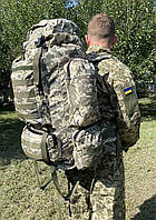 Тактический рюкзак 100л-110 л пиксель ВСУ армейский рюкзак баул кордура крепкий рюкзак военный вещевой ЗСУ
