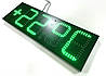 Годинник термометр світлодіодній зелений з відображенням дати 900х300мм, фото 6