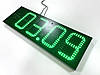 Годинник термометр світлодіодній зелений з відображенням дати 900х300мм, фото 7