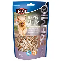 Лакомство Trixie Fish Rabbit Stripes для собак, кролик и треска, 100 г.