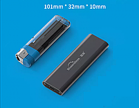 Зовнішня кишеня Blueendless 2802S для NGFF (Sata) M2 SSD USB 3.0 Original, фото 3