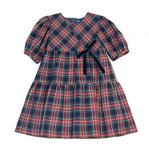 Шкільна сукня у клітинку для дівчинки Minimi 128 см, фото 3