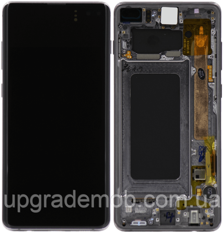 Дисплей модуль тачскрин Samsung G975 Galaxy S10+ чорний OLED (Small LCD) з рамкою Prism Black