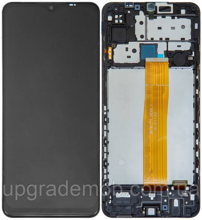 Дисплей модуль тачскрин Samsung M127 Galaxy M12 /A125 /A127 чорний оригінал з рамкою SM-M127F_REV0.1, фото 1
