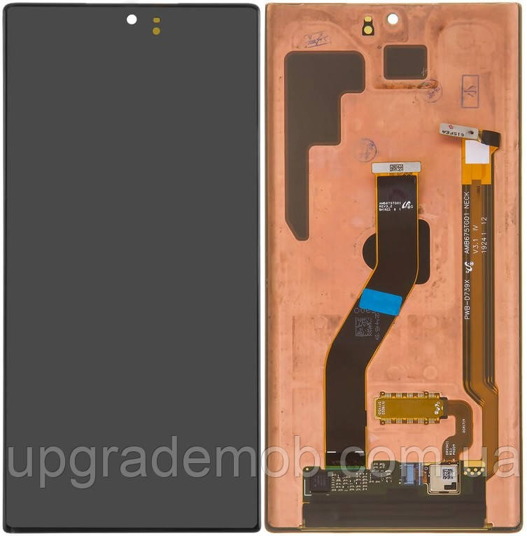 Дисплей-модуль тачскрин Samsung N975 Galaxy Note 10+/N976 чорний Amoled оригінал переклеєне скло
