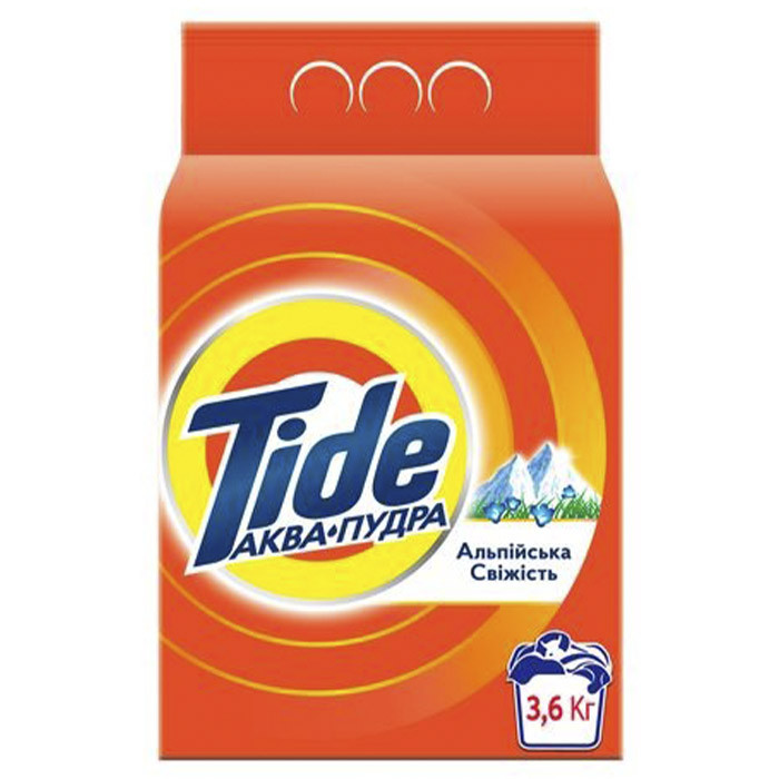 Пральний порошок Tide Аква-Пудра Альпійська cвіжість 3,6 кг