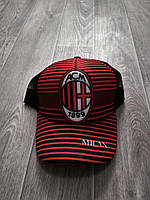 Футбольная кепка Милан черная