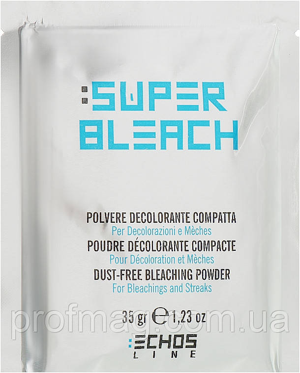 Беспильовий блонд-білий порошок Echosline Dust-free Bleaching White Powde