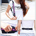 Сумка на пояс для бігу Go Runners Pocket Belt / Поясна спортивна сумка (27х10 см, 17х10) Чорна Рожева, фото 8